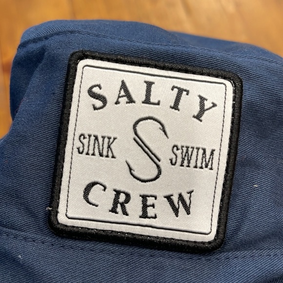 Salty Crew S-Hook Boonie Hat Navy Unisex OSFA New with Tags - Picture 7 of 7